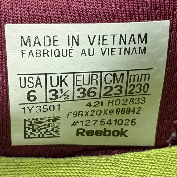 Reebok Nano X1 Maroon Red Womens US Size 6 EUR 36 127541026 Sneakers - Picture 10 of 10